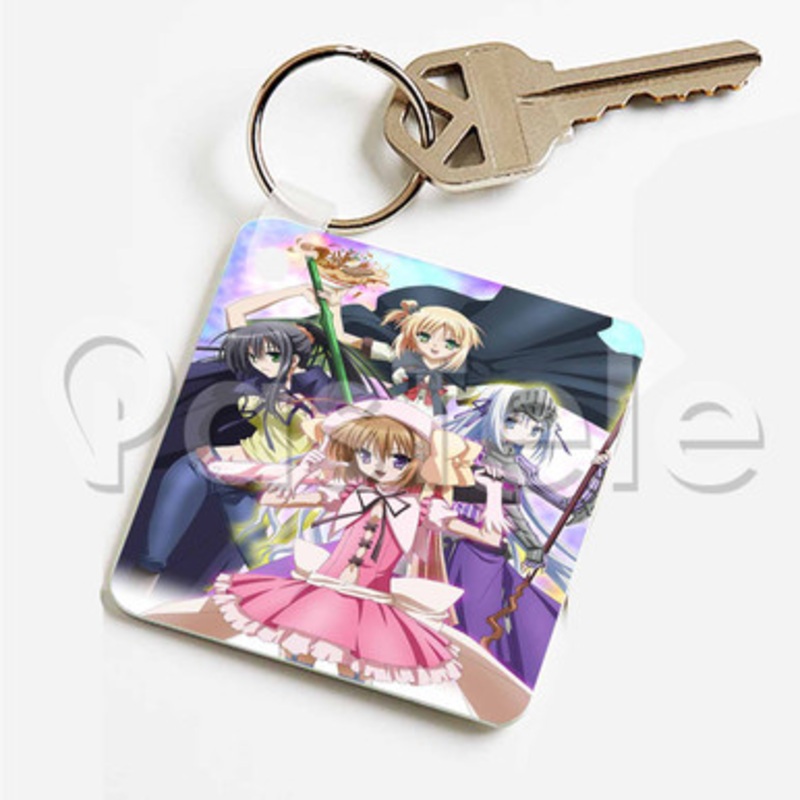 Kore Wa Zombie Desu Ka Custom Keychain Key Ring Jewelry Necklaces Pendant Two Sides