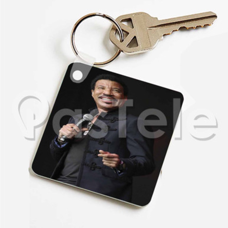 Lionel Richie Custom Keychain Key Ring Jewelry Necklaces Pendant Two Sides