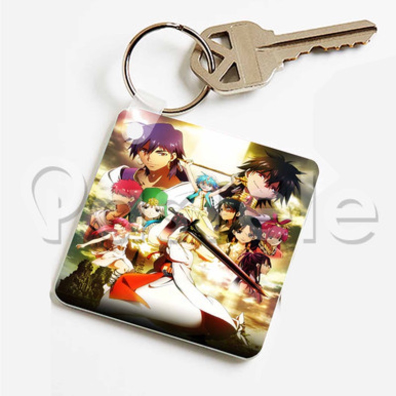 Magi The Labyrinth of Magic Custom Keychain Key Ring Jewelry Necklaces Pendant Two Sides