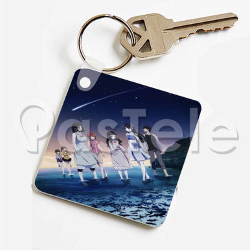 Mahouka Koukou no Rettousei Movie Hoshi wo Yobu Shoujo Custom Keychain Key Ring Jewelry Necklaces Pe
