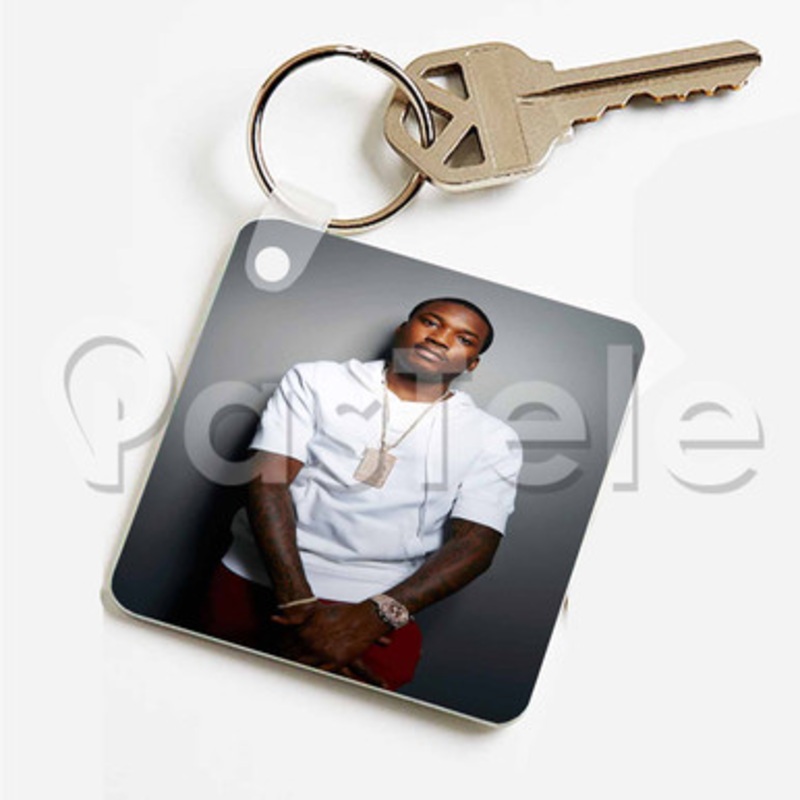 Meek Mill Custom Keychain Key Ring Jewelry Necklaces Pendant Two Sides
