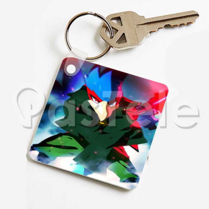 Melee Falco Super Smash Bros Custom Keychain Key Ring Jewelry Necklaces Pendant Two Sides