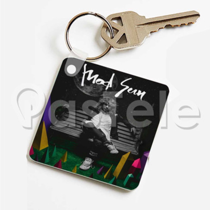 Mod Sun Custom Keychain Key Ring Jewelry Necklaces Pendant Two Sides