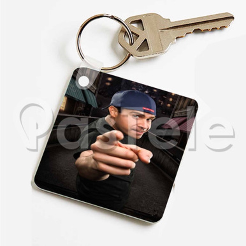 Pablo Francisco Custom Keychain Key Ring Jewelry Necklaces Pendant Two Sides
