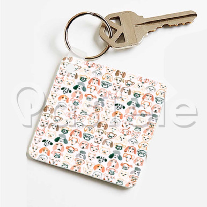Pupper Nelson Custom Keychain Key Ring Jewelry Necklaces Pendant Two Sides