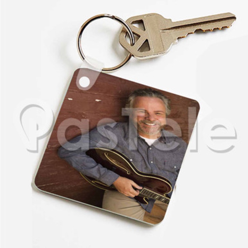 Robert Earl Keen Custom Keychain Key Ring Jewelry Necklaces Pendant Two Sides