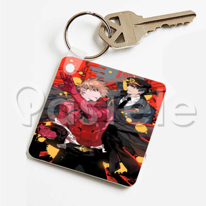 Samurai Flamenco Custom Keychain Key Ring Jewelry Necklaces Pendant Two Sides