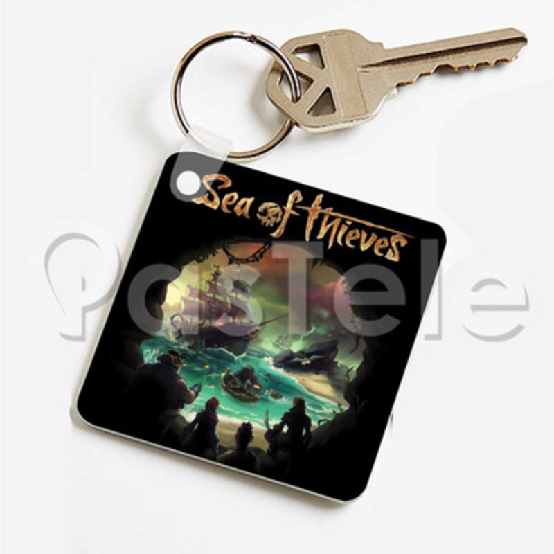 Sea of Thieves Custom Keychain Key Ring Jewelry Necklaces Pendant Two Sides