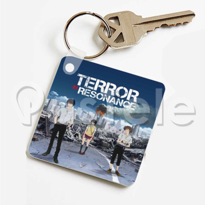 Terror in Resonance Custom Keychain Key Ring Jewelry Necklaces Pendant Two Sides