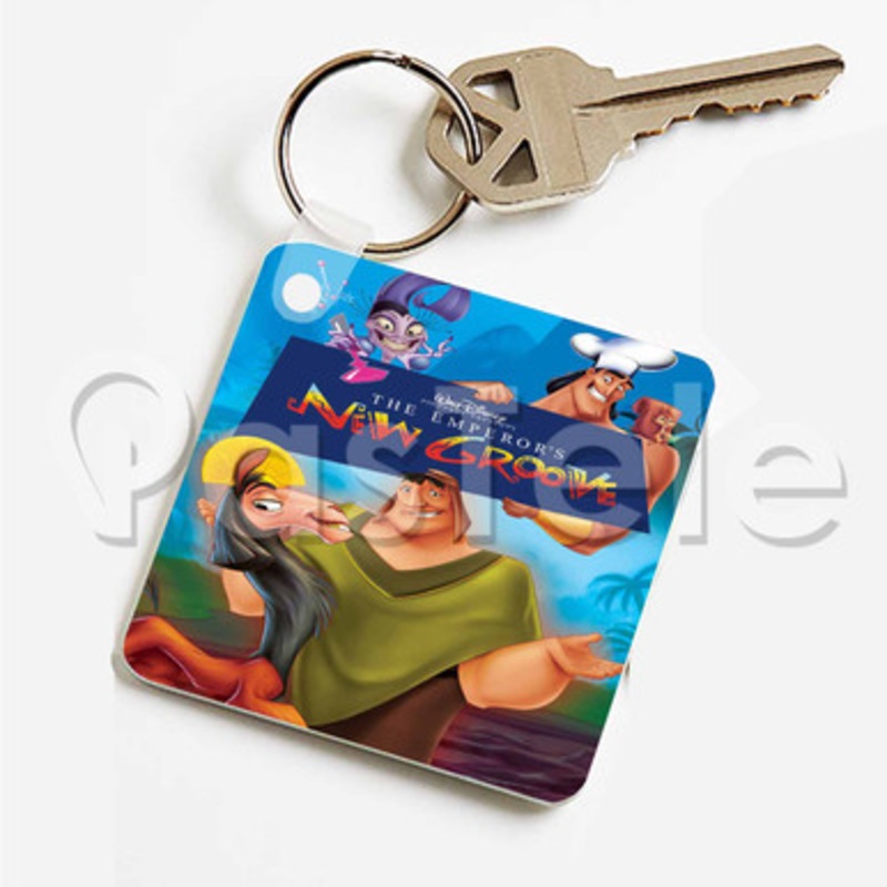 The Emperor s New Groove Custom Keychain Key Ring Jewelry Necklaces Pendant Two Sides