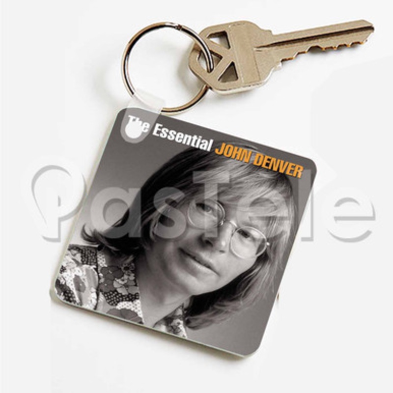 The Essential John Denver Custom Keychain Key Ring Jewelry Necklaces Pendant Two Sides