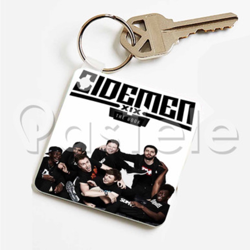 The Sidemen Custom Keychain Key Ring Jewelry Necklaces Pendant Two Sides