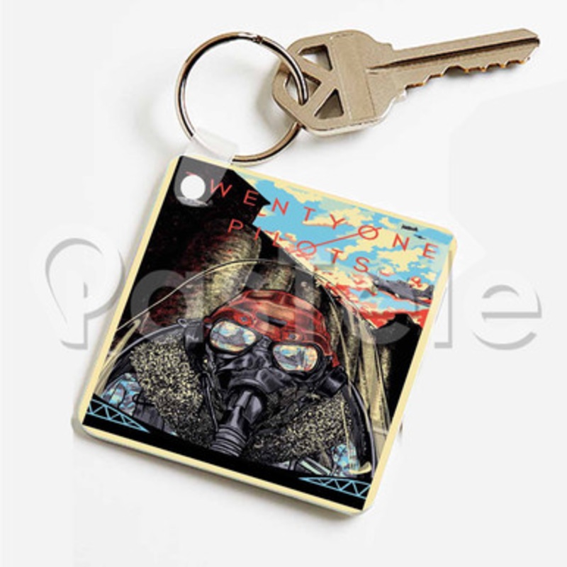 Twenty One Pilots Custom Keychain Key Ring Jewelry Necklaces Pendant Two Sides