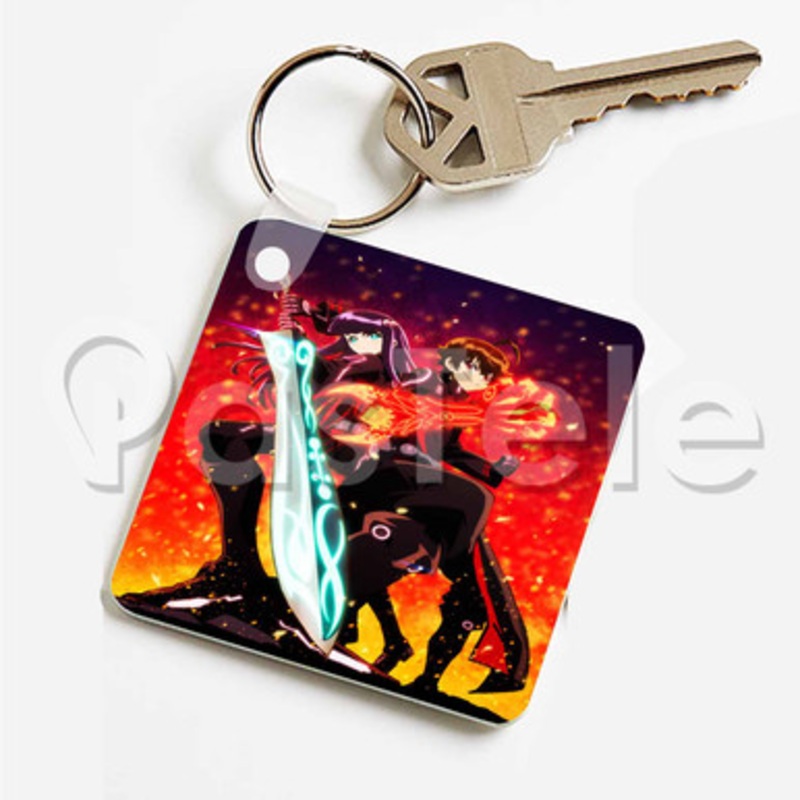 Twin Star Exorcists 2 Custom Keychain Key Ring Jewelry Necklaces Pendant Two Sides