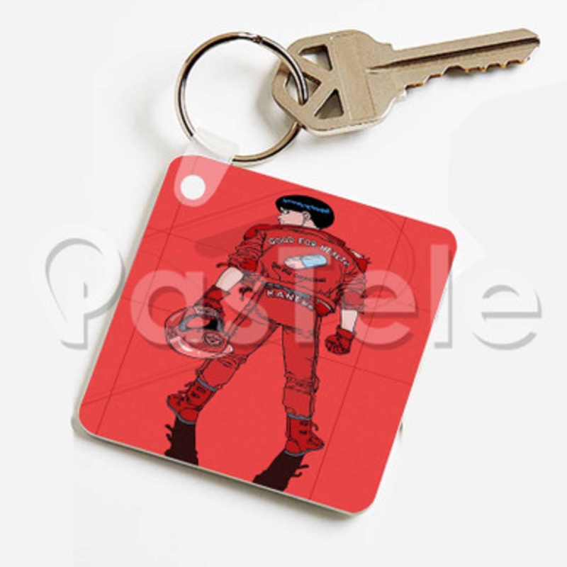 Akira Good for Health Custom Keychain Key Ring Jewelry Necklaces Pendant Two Sides