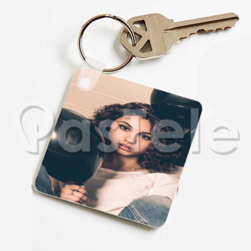 Alessia Cara Custom Keychain Key Ring Jewelry Necklaces Pendant Two Sides
