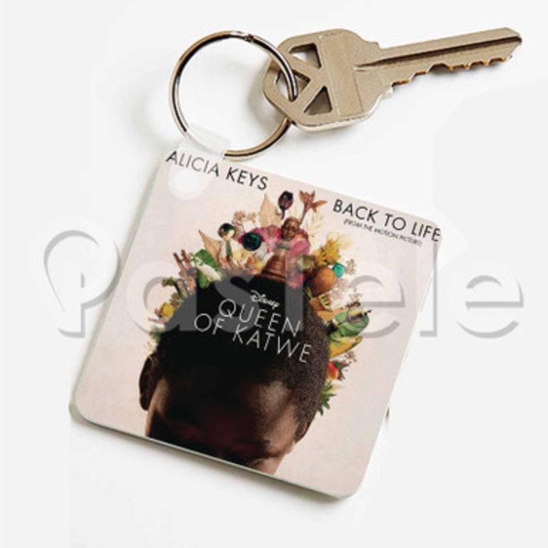Alicia Keys Back to Life Custom Keychain Key Ring Jewelry Necklaces Pendant Two Sides