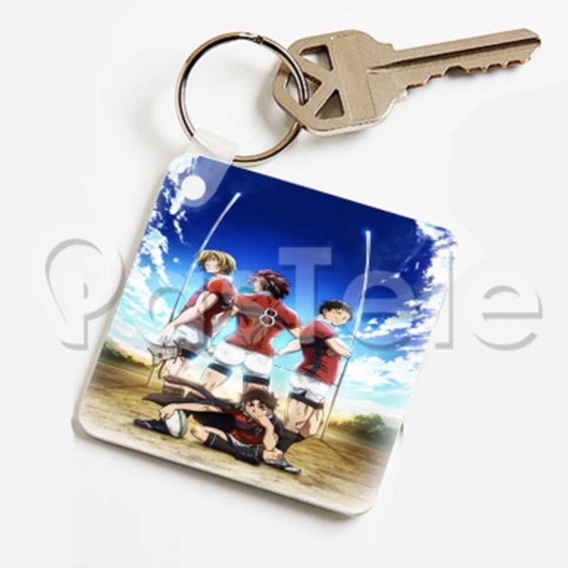 All Out Anime Custom Keychain Key Ring Jewelry Necklaces Pendant Two Sides