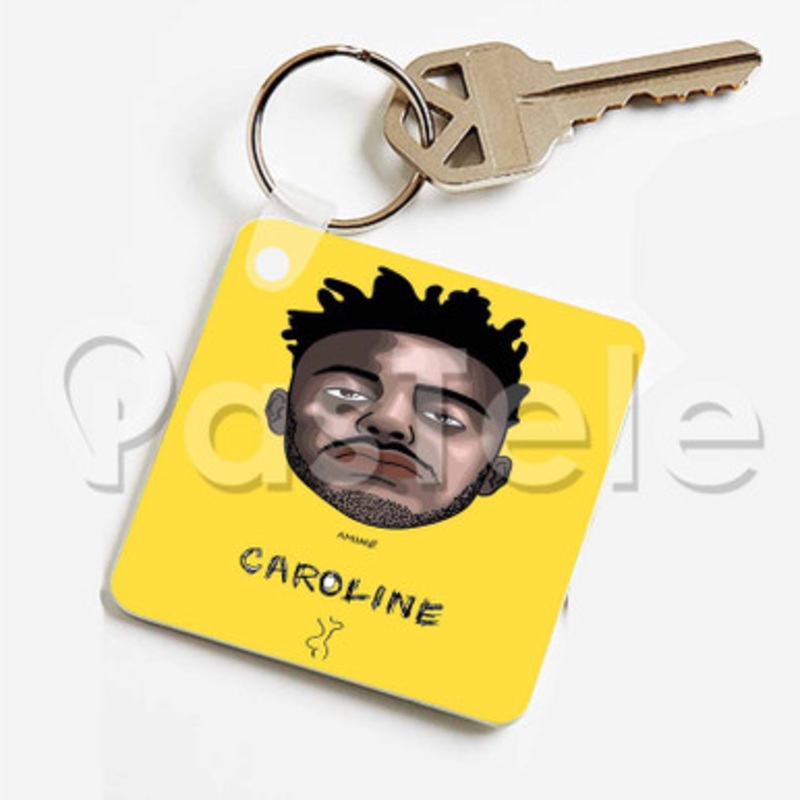 Amin Caroline Custom Keychain Key Ring Jewelry Necklaces Pendant Two Sides