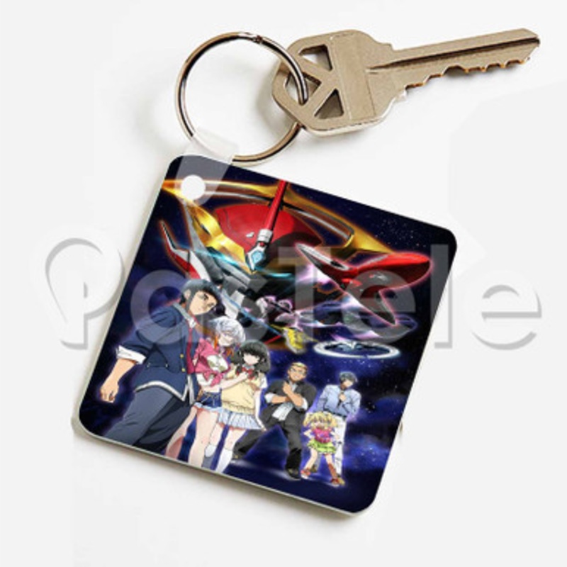 Aquarion Logos Custom Keychain Key Ring Jewelry Necklaces Pendant Two Sides