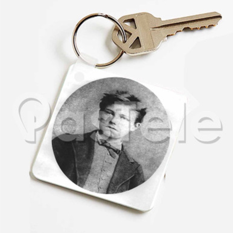Arthur Rimbaud Custom Keychain Key Ring Jewelry Necklaces Pendant Two Sides