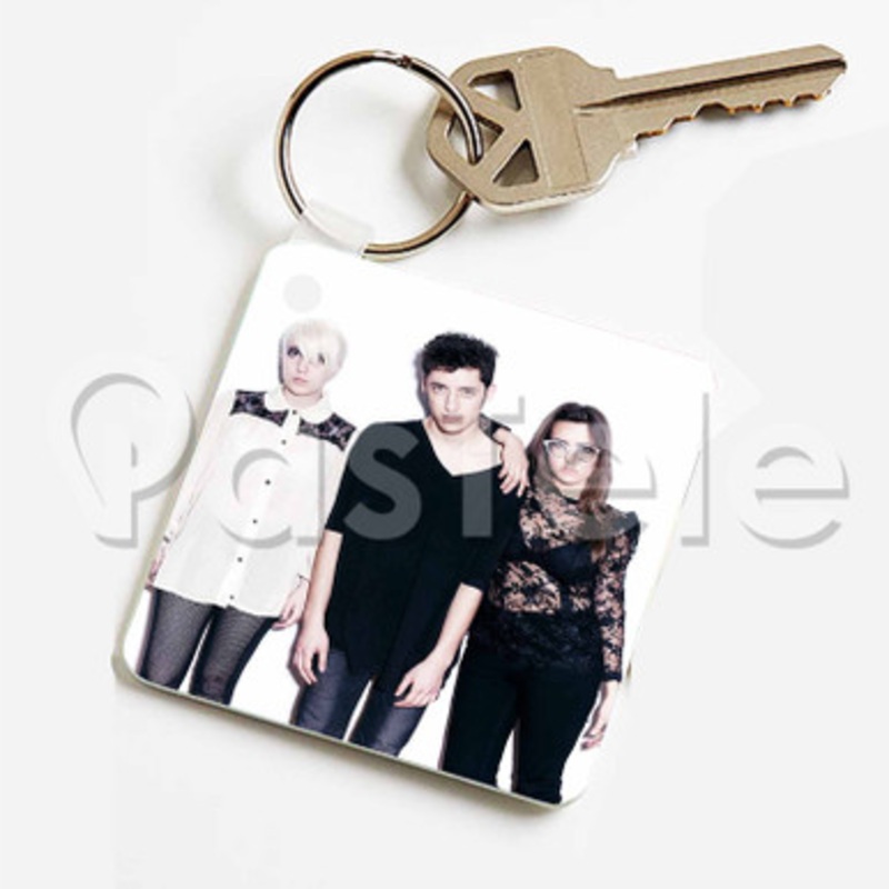 Austra Custom Keychain Key Ring Jewelry Necklaces Pendant Two Sides