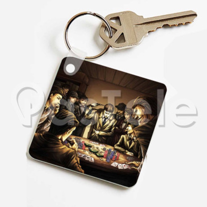 Baccano Custom Keychain Key Ring Jewelry Necklaces Pendant Two Sides