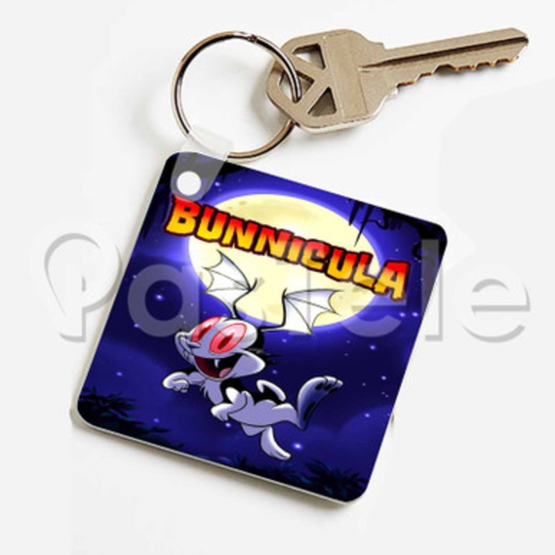 Bunnicula Custom Keychain Key Ring Jewelry Necklaces Pendant Two Sides