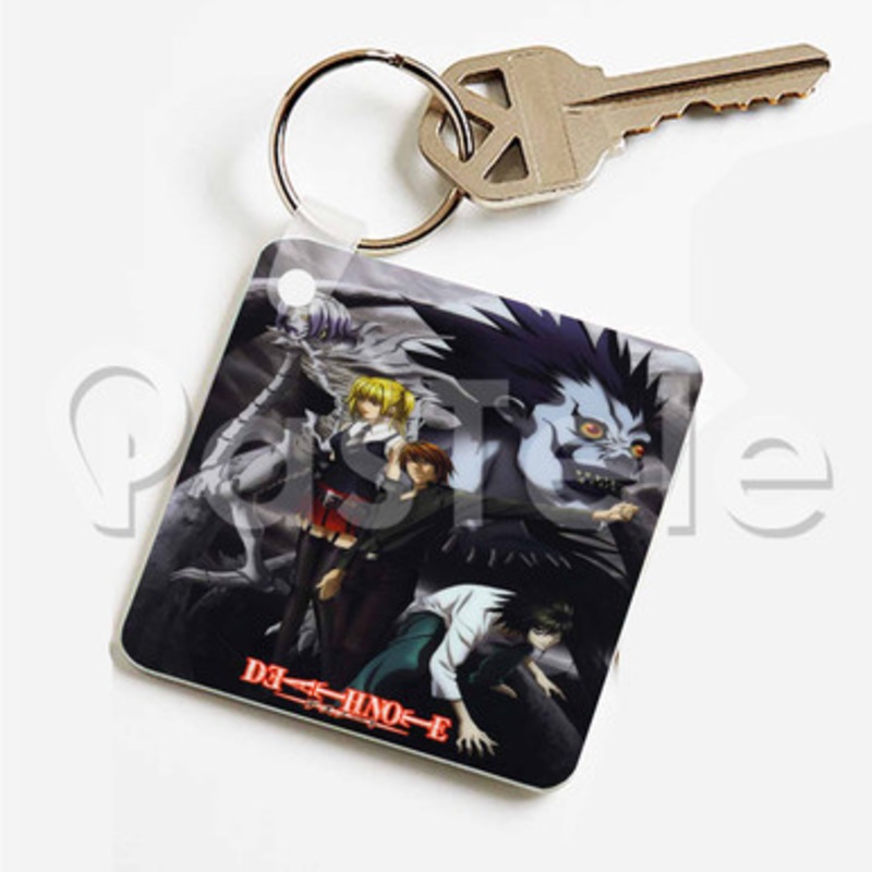 Death Note Custom Keychain Key Ring Jewelry Necklaces Pendant Two Sides
