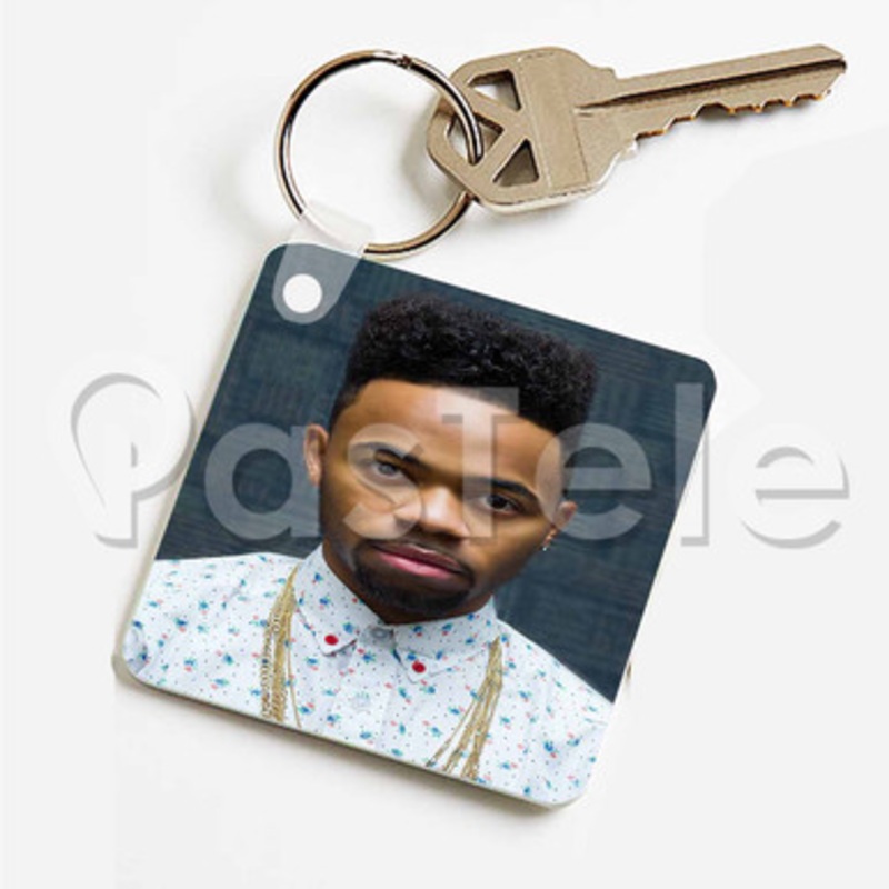 Devvon Terrell Custom Keychain Key Ring Jewelry Necklaces Pendant Two Sides
