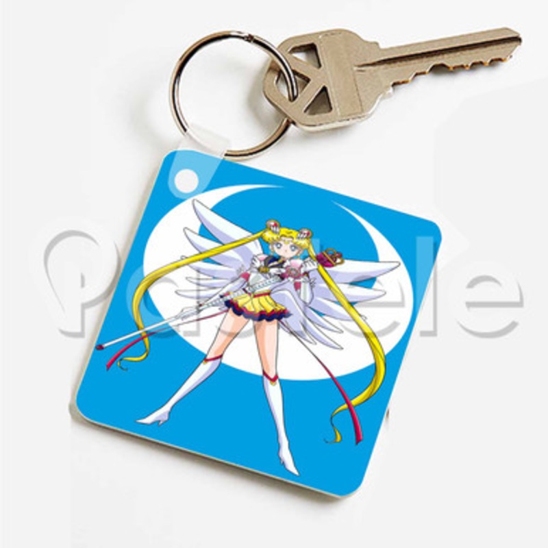 Eternal Sailor Moon Custom Keychain Key Ring Jewelry Necklaces Pendant Two Sides
