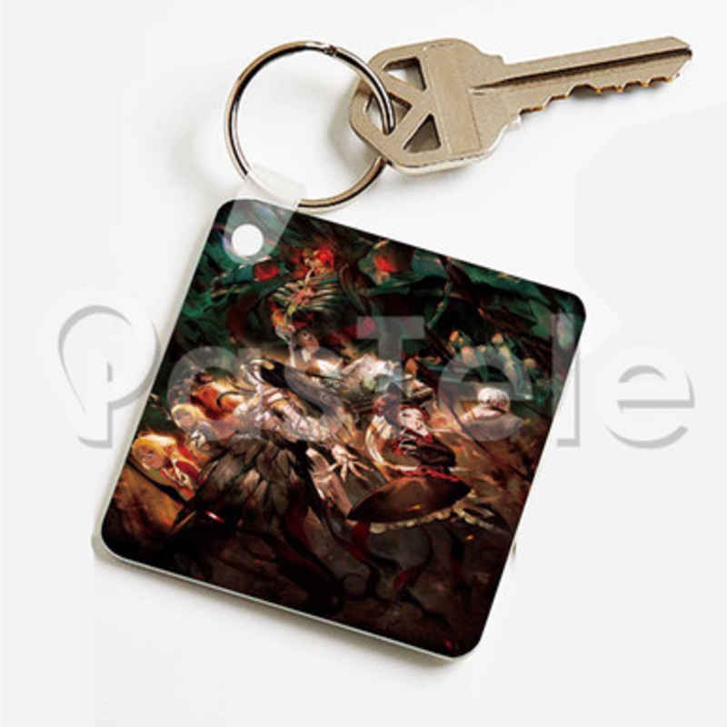 Gekijouban Soushuuhen Overlord Custom Keychain Key Ring Jewelry Necklaces Pendant Two Sides