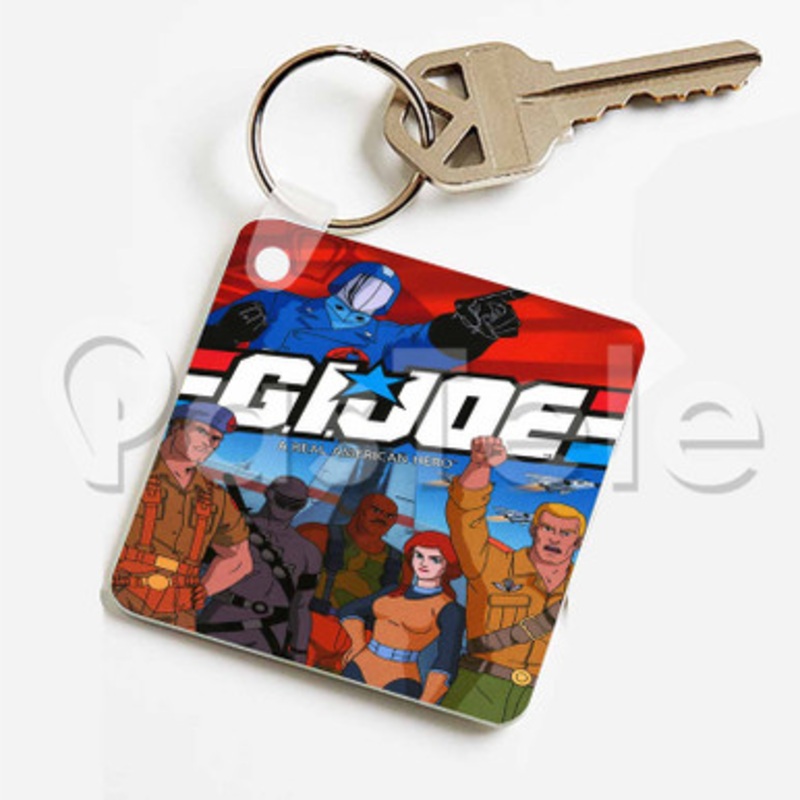 GI Joe A Real American Hero Custom Keychain Key Ring Jewelry Necklaces Pendant Two Sides