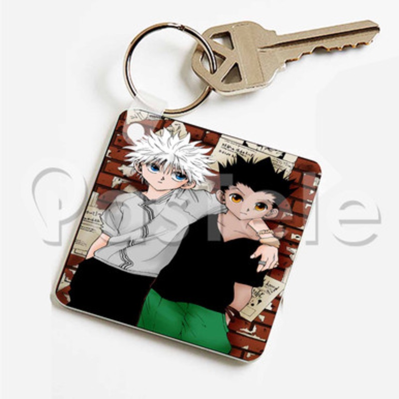 Gon Killua Hunter X Hunter Custom Keychain Key Ring Jewelry Necklaces Pendant Two Sides