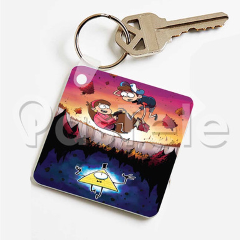 Gravity Falls Custom Keychain Key Ring Jewelry Necklaces Pendant Two Sides