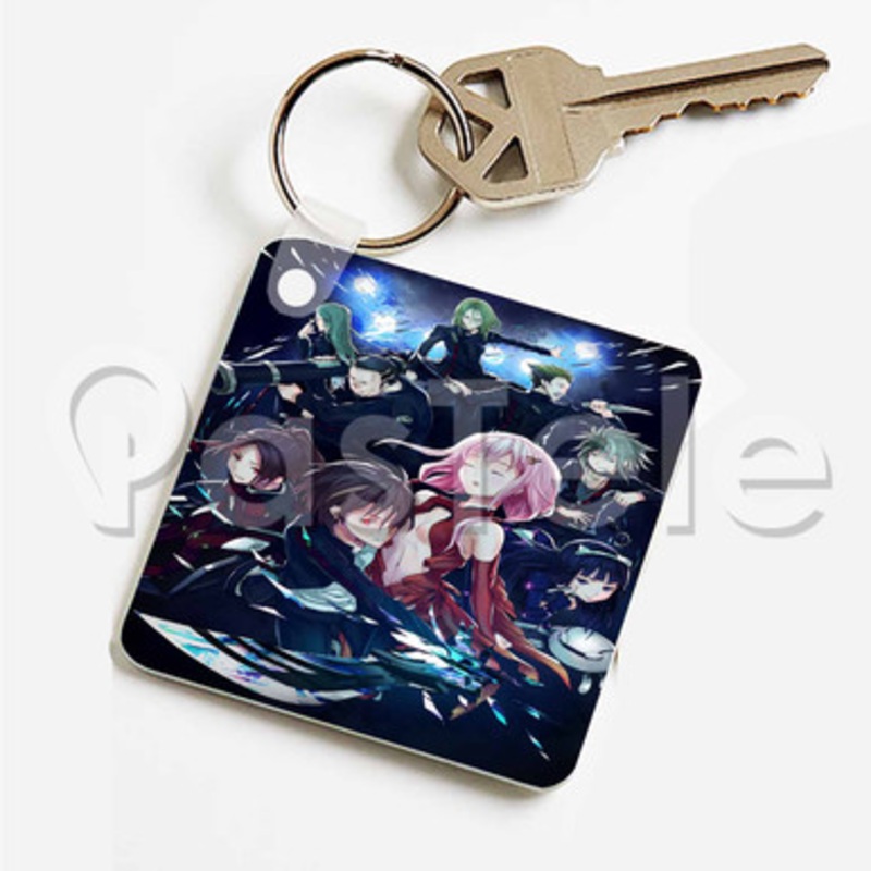 Guilty Crown Custom Keychain Key Ring Jewelry Necklaces Pendant Two Sides