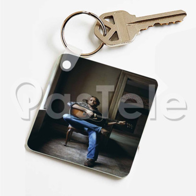 Hayes Carll Custom Keychain Key Ring Jewelry Necklaces Pendant Two Sides