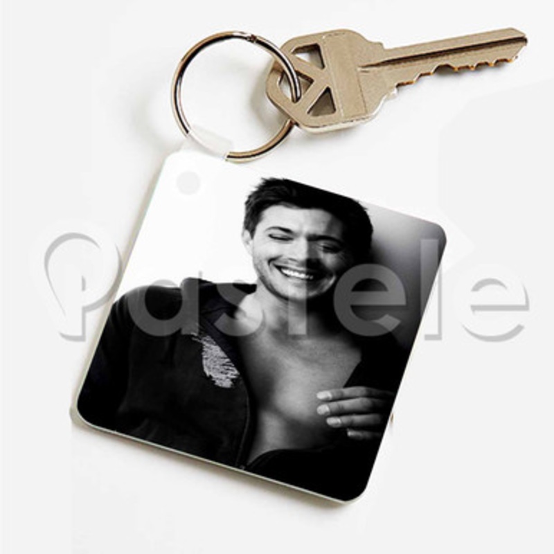 Jensen Ackles Custom Keychain Key Ring Jewelry Necklaces Pendant Two Sides