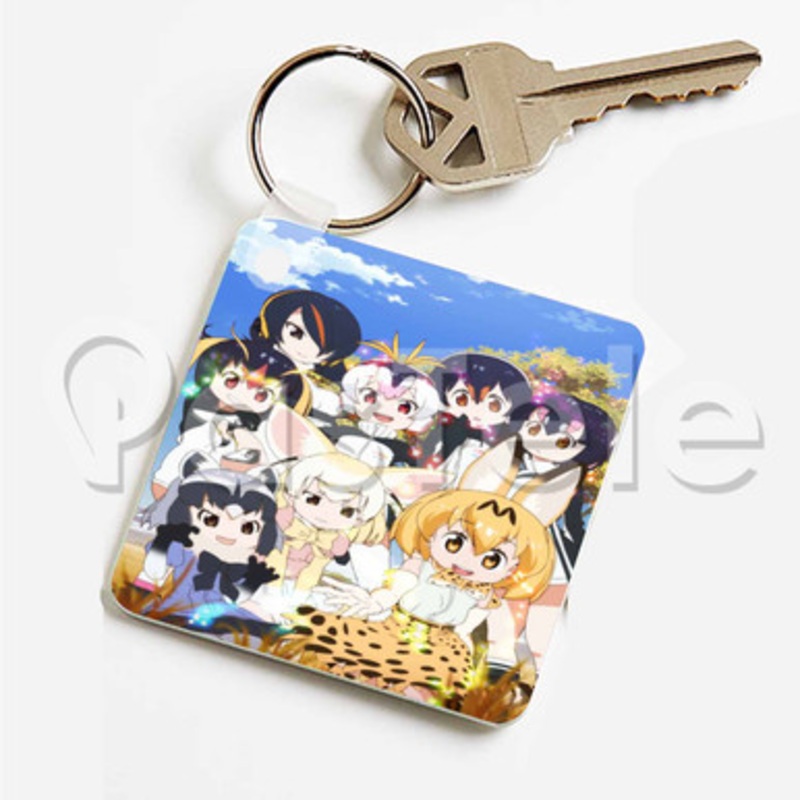 Kemono Friends Custom Keychain Key Ring Jewelry Necklaces Pendant Two Sides