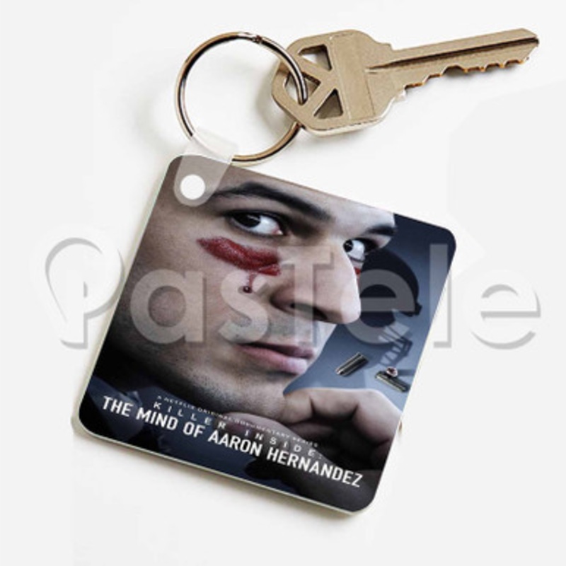 Killer Inside The Mind of Aaron Hernandez Custom Keychain Key Ring Jewelry Necklaces Pendant Two Sid