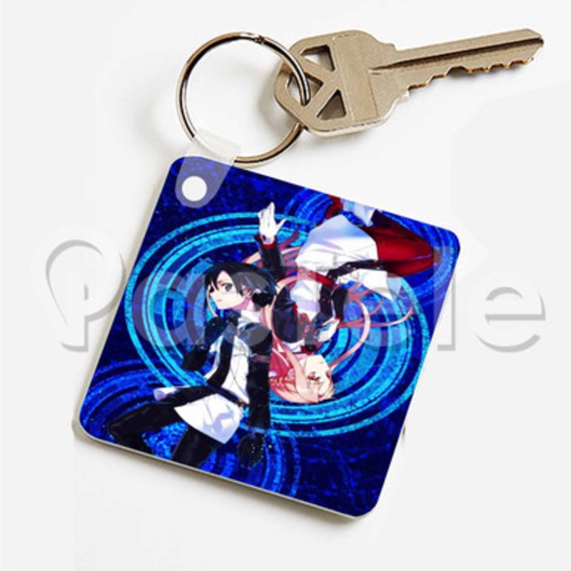 Kirito and Asuna Sword Art Online Movie Ordinal Scale Custom Keychain Key Ring Jewelry Necklaces Pen