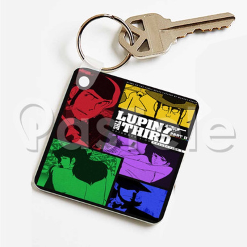 Lupin the 3rd Part II Custom Keychain Key Ring Jewelry Necklaces Pendant Two Sides