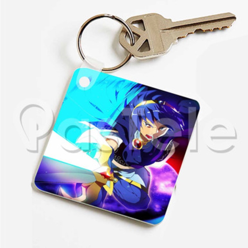 Marth Fire Emblem Custom Keychain Key Ring Jewelry Necklaces Pendant Two Sides