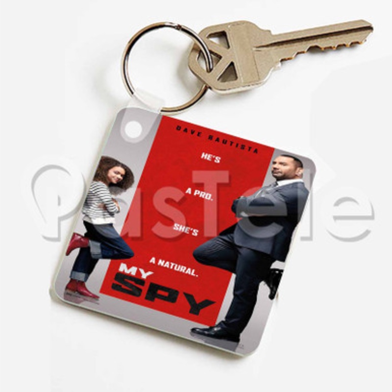 My Spy Custom Keychain Key Ring Jewelry Necklaces Pendant Two Sides