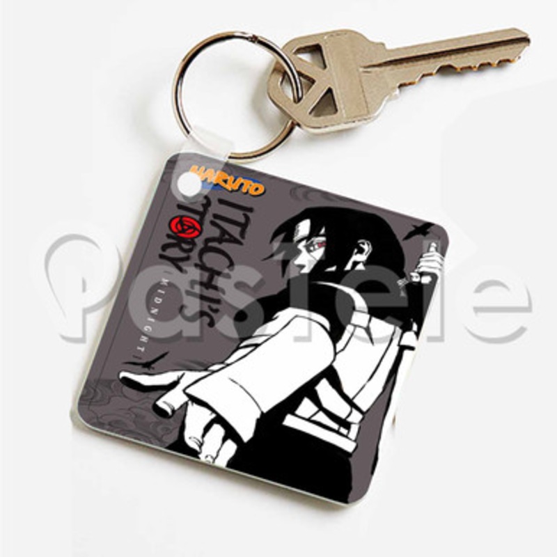 Naruto Itachi s Story Custom Keychain Key Ring Jewelry Necklaces Pendant Two Sides