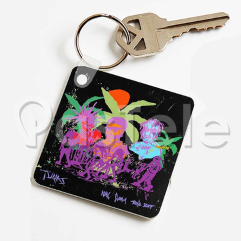 NAV Gunna Turks feat Travis Scott Custom Keychain Key Ring Jewelry Necklaces Pendant Two Sides
