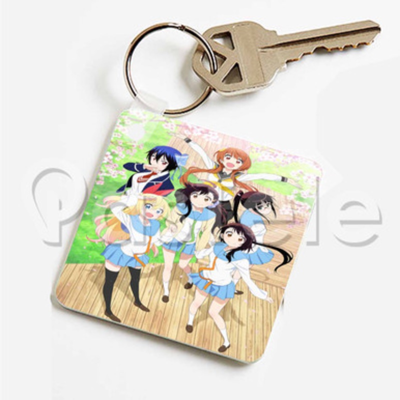 Nisekoi Custom Keychain Key Ring Jewelry Necklaces Pendant Two Sides