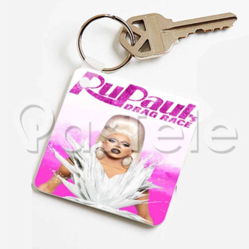 Ru Paul s Drag Race Custom Keychain Key Ring Jewelry Necklaces Pendant Two Sides