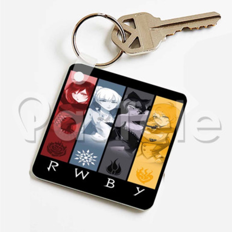 RWBY Custom Keychain Key Ring Jewelry Necklaces Pendant Two Sides