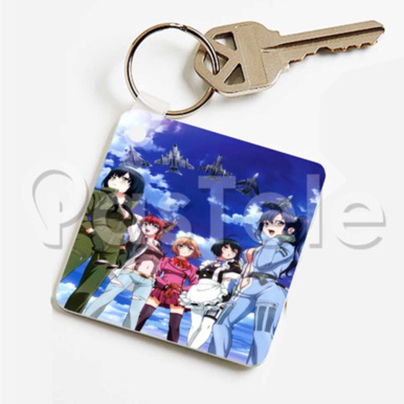 Shirobako Custom Keychain Key Ring Jewelry Necklaces Pendant Two Sides